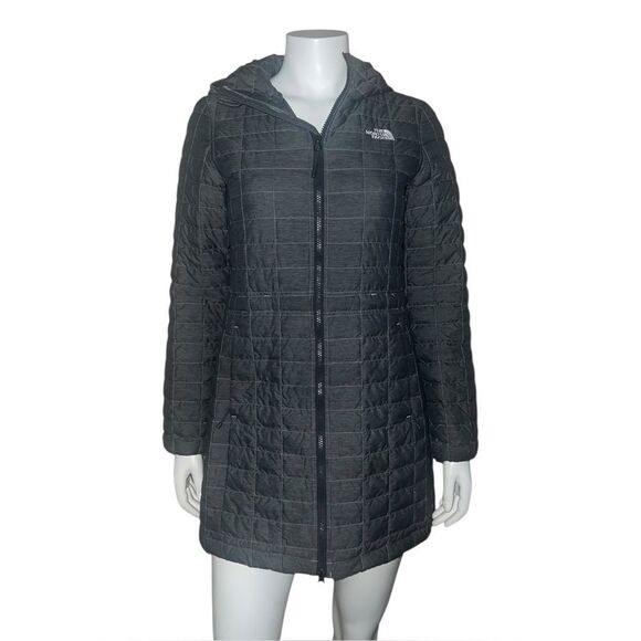 The North Face Women's Junction Insulated Parka Coat Dark Gray Small EUC - Picture 4 of 10